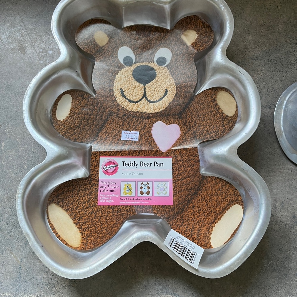 Wilton Teddy Bear Cake Pan with Instructions – 2007 Aluminum Mold 🐻🎂